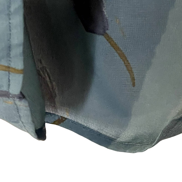 CAbi Tank Top Size Small Green‎ Floral Sheer Lightweight Boho Womens Back Tie - Picture 6 of 8